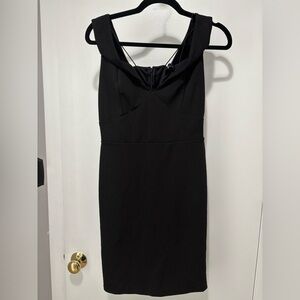 Olia Elegant Black Off the Shoulder Dress Medium